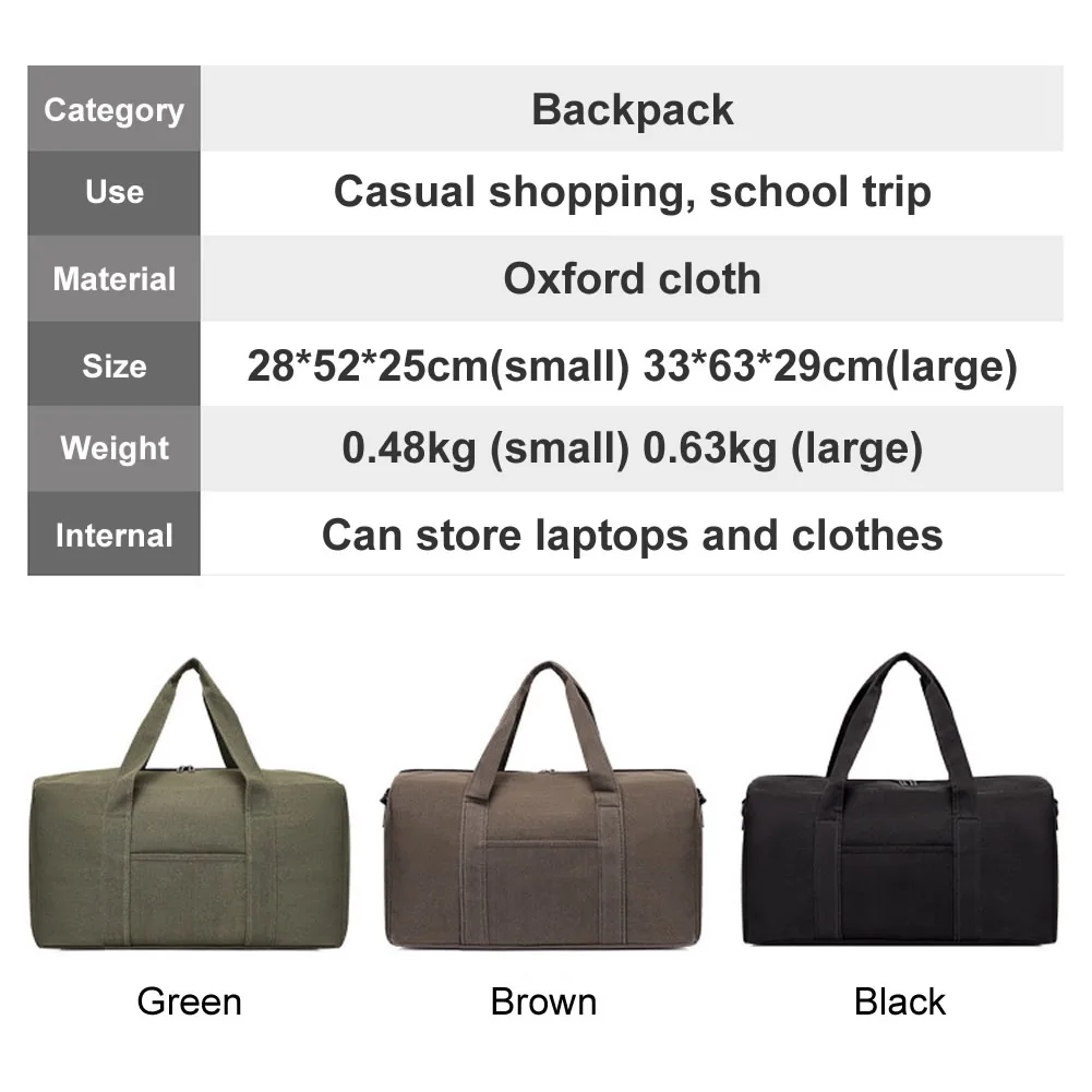 GNWXY Large Capacity Canvas Travel Bag Large Hand Luggage Bags Men Multifunctional Waterproof Portable Weekend Bag Dropshipping