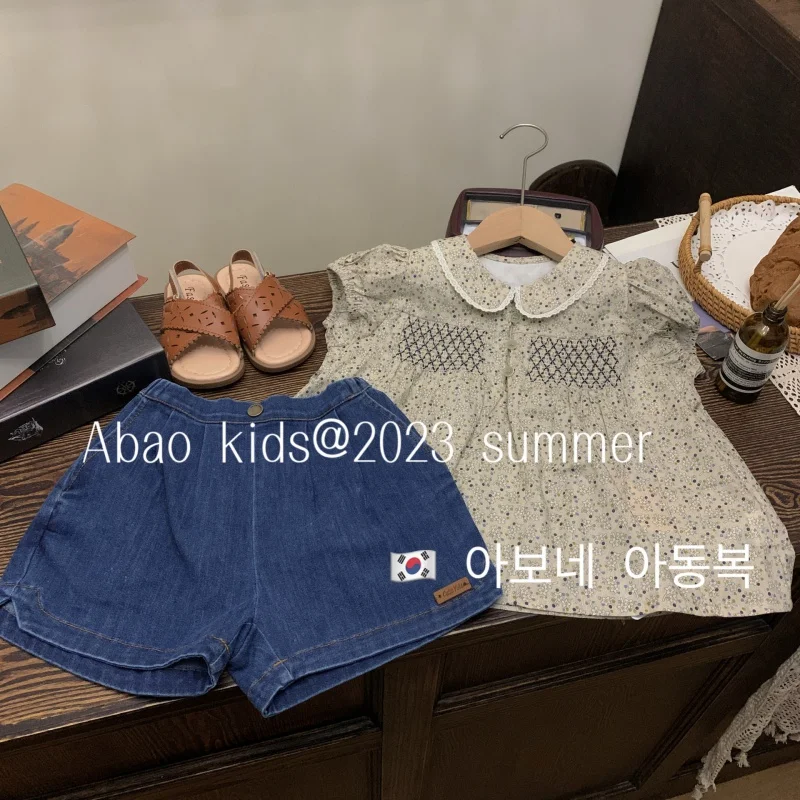 

Korean Children's Clothing Girls' Summer Suit New Western Style Baby Girls' Clothes Children's Summer Fashionable Two-Piece Suit