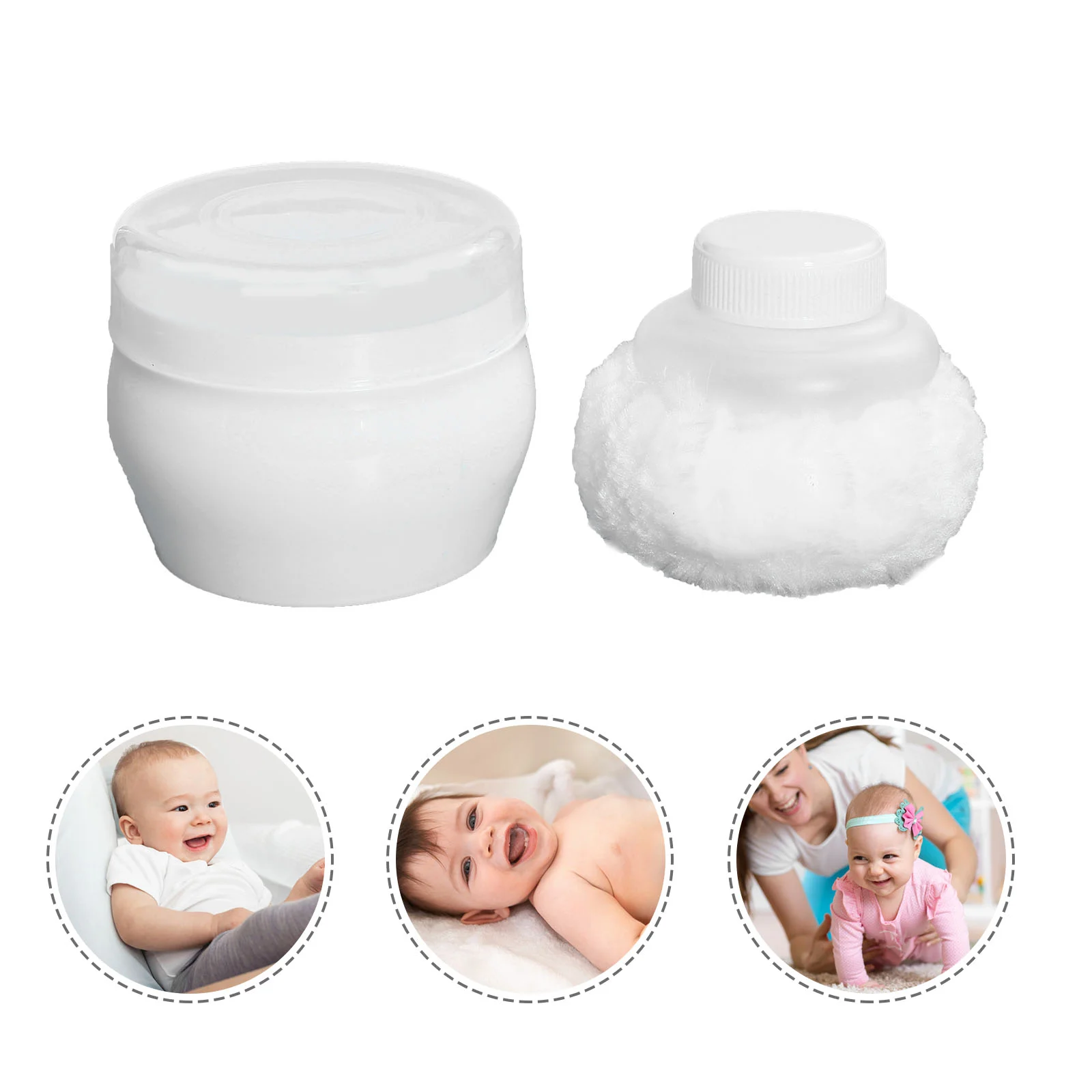 

Powder Puff Sponge Body Talcum Plush Toddler Dispenser Case Box Container Beauty Applicator Cosmetic Cream Face
