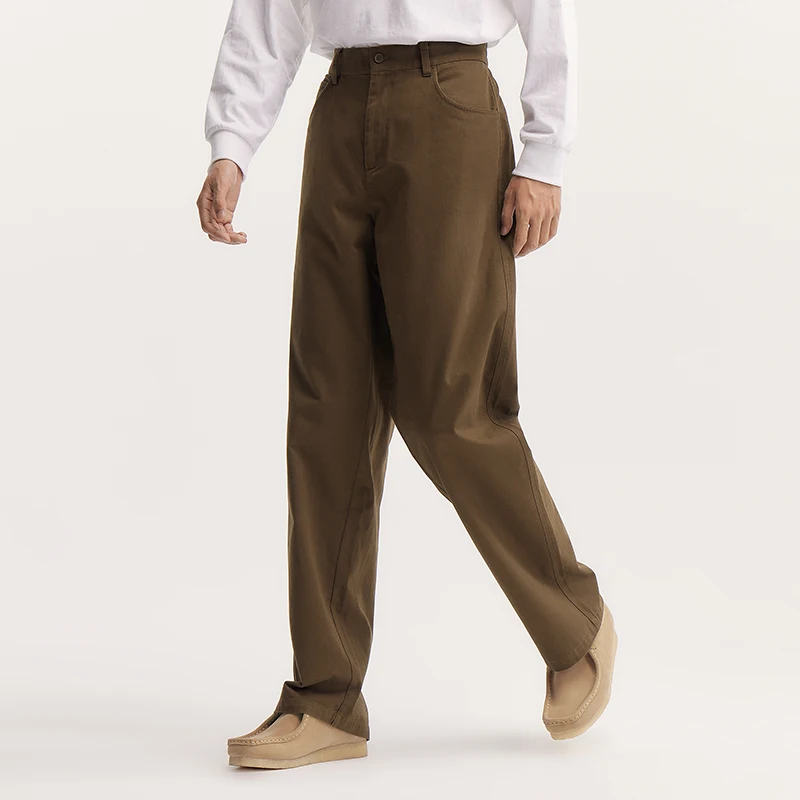 Semir Casual Pants Men 2024 Autumn New Mountain Series Loose Straight-Leg Long Pants Pure Cotton Trousers in Solid Colors 5