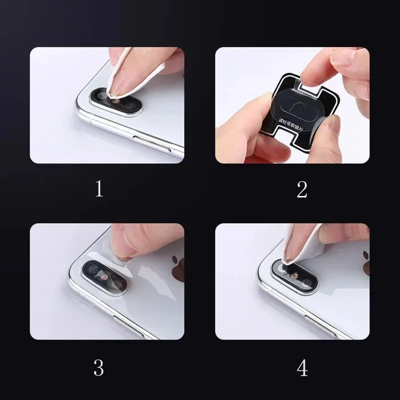 3D Tempered Glass Camera Lens Protector - 9H Strength