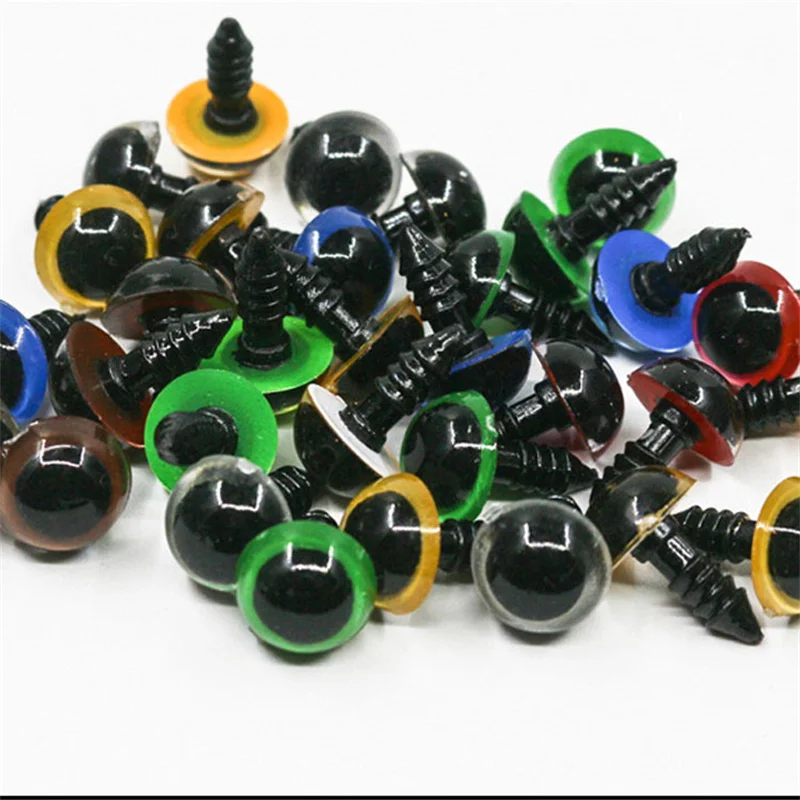 Black Safety Eyes Plastic Amigurumi Toy  100pcs Black Plastic Safety Eyes  Toys - Diy Craft Supplies - Aliexpress