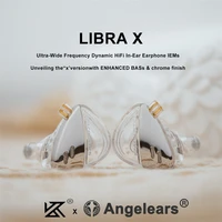 KZ X Angelears Libra X Ultra Wide Frequency Dynamic IEMs Wired Earphones HiFi Stereo Bass Music Sport Headphones Gaming Headset 1