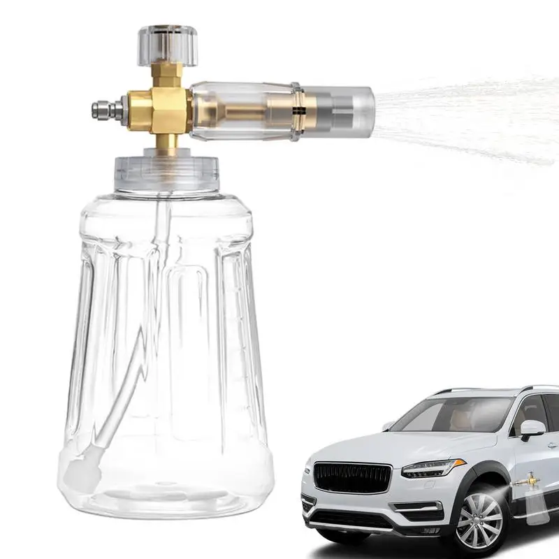 

Foam Cannon Sprayer Pressure Washer Car 1000ML Garden Hose With Adjustable Nozzle Car Detailing Snow Foam Cannon Washing Tool