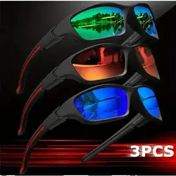 Men's Outdoor Sports Sunglasses - UV400 Luxury Design for Fashion and Eye Protection (Blue)