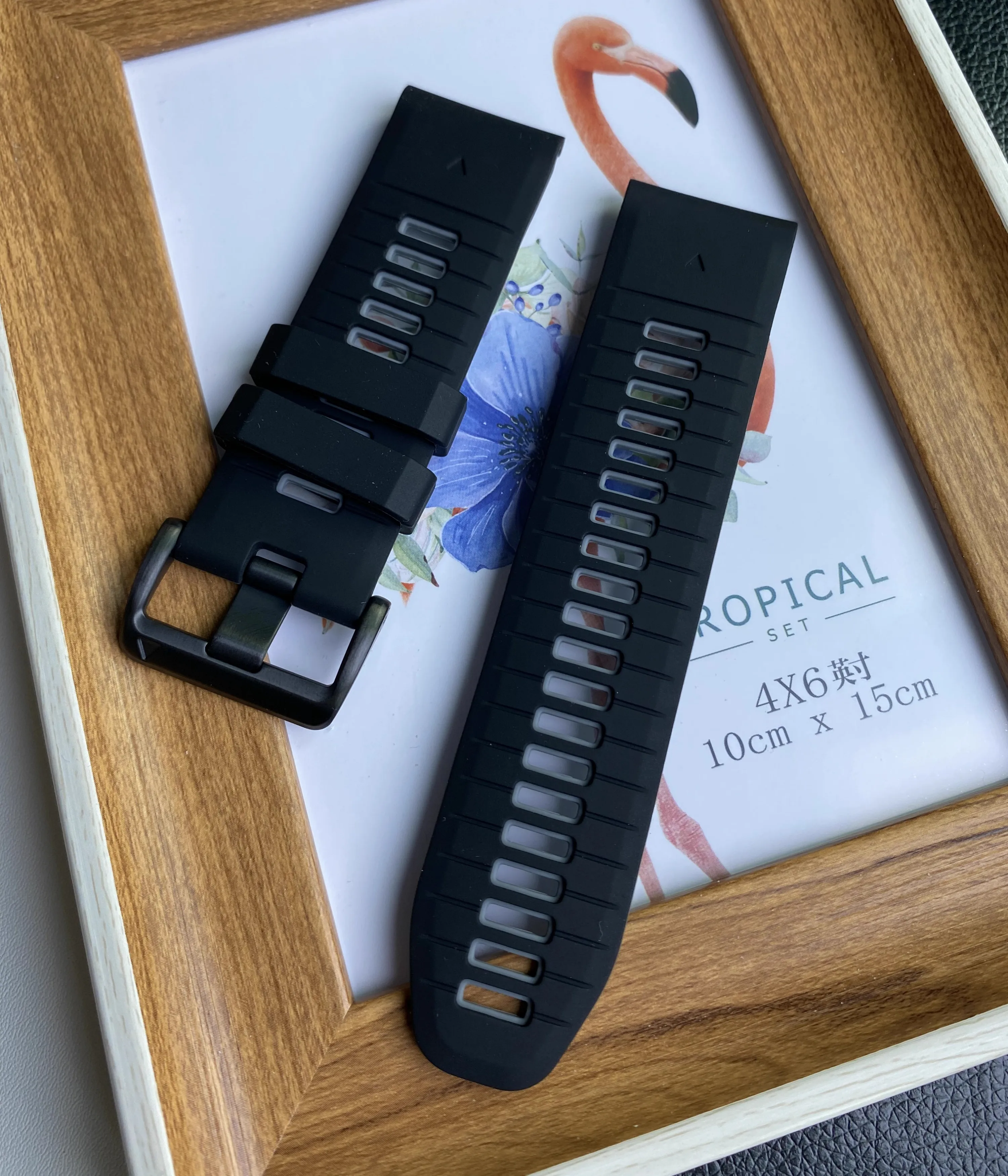 Dual-Color Silicone Quick Release Strap, 22-26mm Adjustable Band