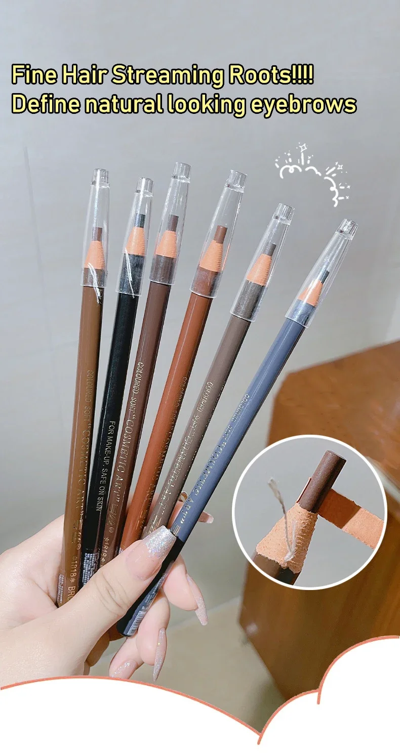 Waterproof Eyebrow Pencil Professional Long Lasting Microblading Pen_voghion.com