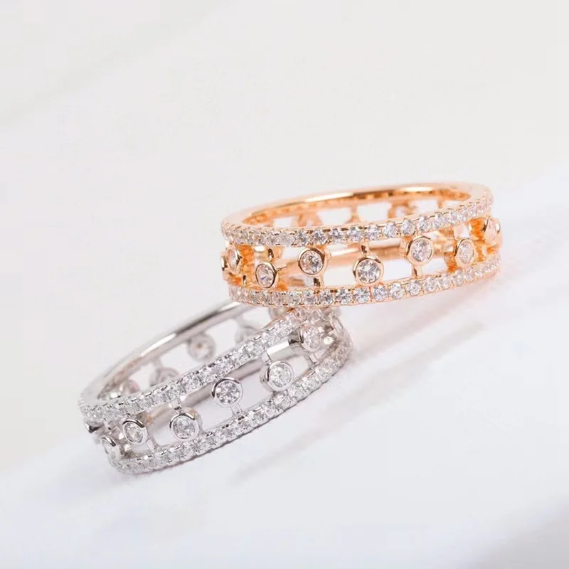 

Новинка кольцо в форме капли воды из серебра 925 пробы женское кольцо с полностью бриллиантами микро-набор модный тренд Цирконий прямые продажи с фабрики