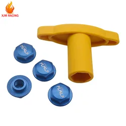 24mm Metal Wheel Tire Adapter Front Rear Tyre Nut 4pcs for 1/5 Scale TRAXXAS X-MAXX XMAXX 6S 8S Truck Rc Car Racing Toys Parts