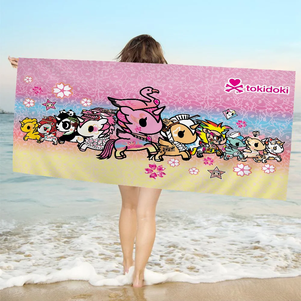 Japan T-Tokidoki Bath Towel Microfiber Soft Water Absorbing Breathable For Girl Kids Decorative Cartoon Beach Towel 4