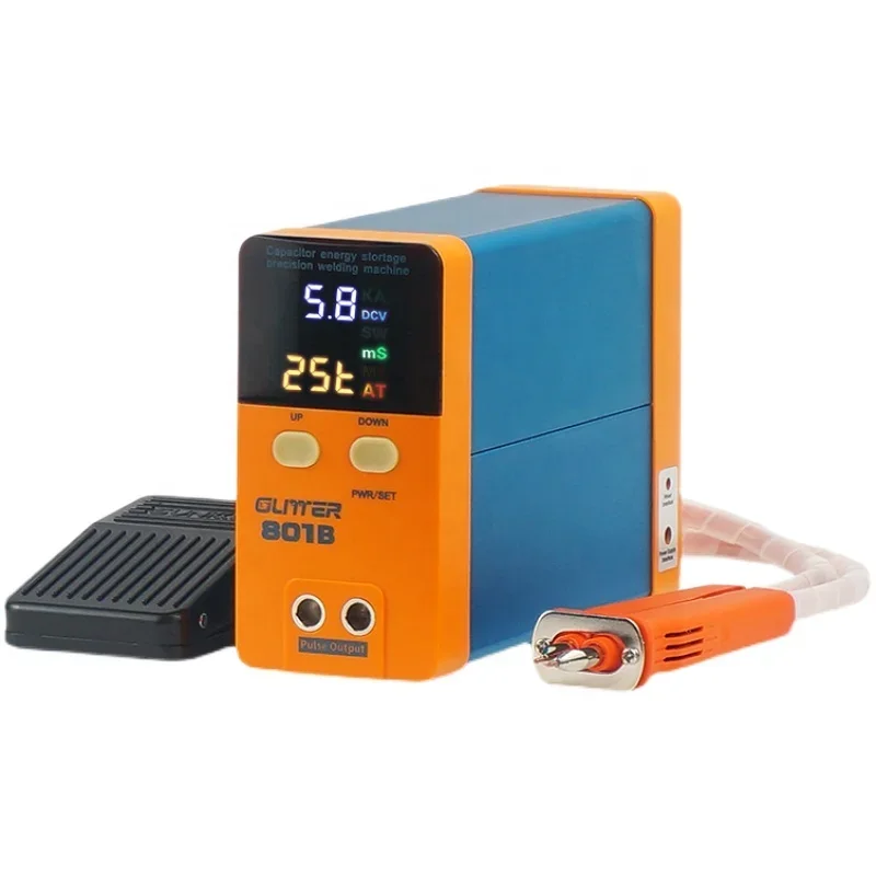 

801B Storage Capacitor Spot Welding Machine 100-240V LED Digital Display Portable Mini Spot Welder