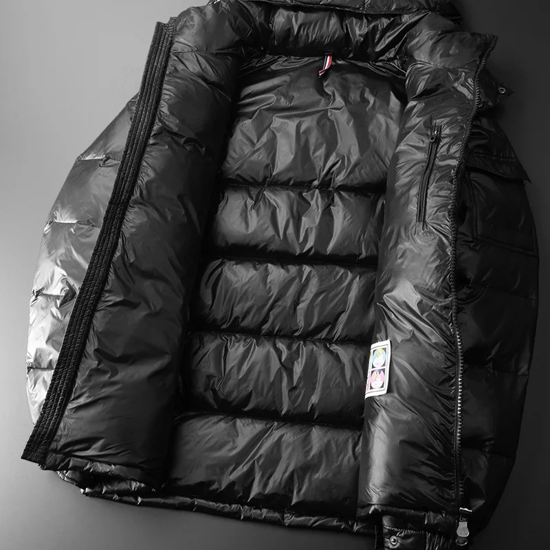 2022 Winter Snow Down Jacket Men Casual Thick Warm Parkas Hooded Coats Multi-pocket White Duck Down Windbreaker Jackets Overcoat