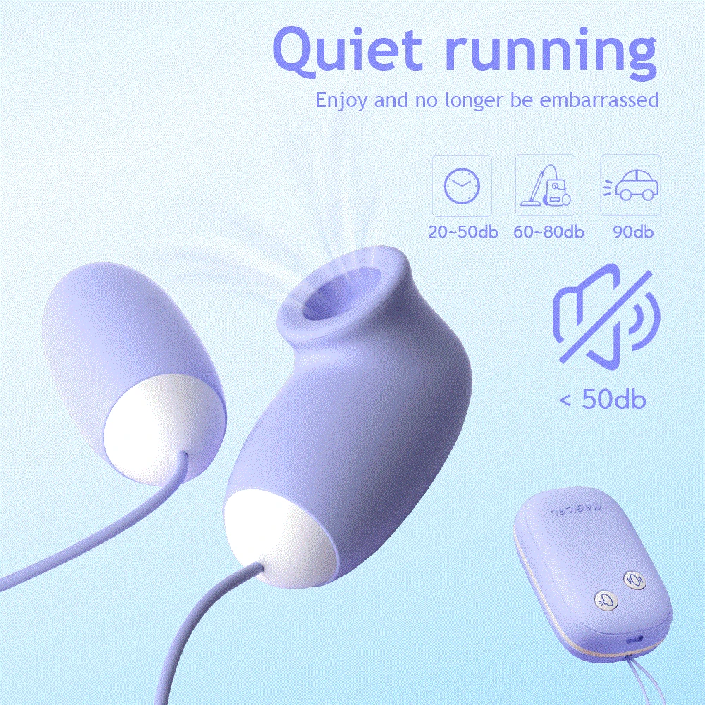 Magic Box Sucking Vibrating Egg Massager Clitoral Nipple Suction Cup Stimulator Clitoral G-Spot Vibrator Vagina Ball Women