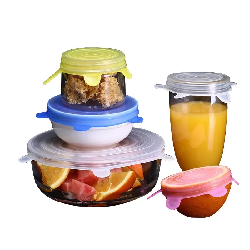 Accessories Kitchen Accessory Fridge Refrigerator General Adjustable Elastic Silicone Caps Storage Adaptive Dishes Food Home
