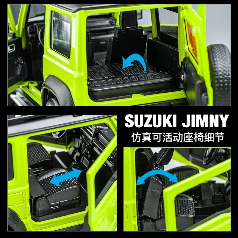 1:18 SUZUKI Jimny Simulation alloy car model Boys' large toy