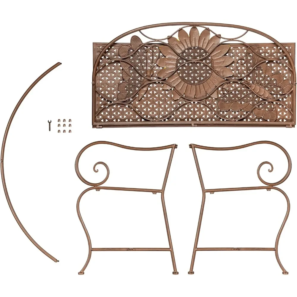 Weatherproof Sunflower Outdoor Bench 5