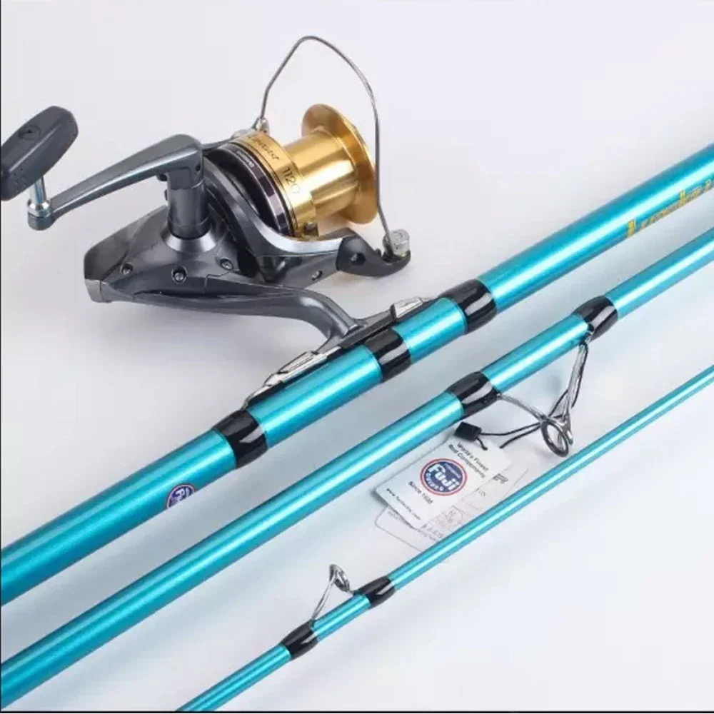 

High Carbon fiber big game fishing rods 3 section fishing rod spinning carbon 4.2m surf rod