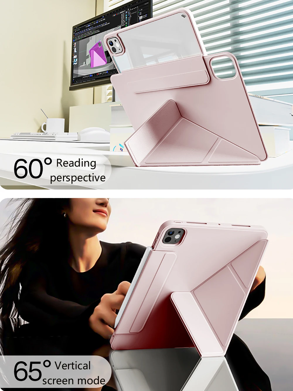 Ultra-Slim Magnetic Trifold Stand Case