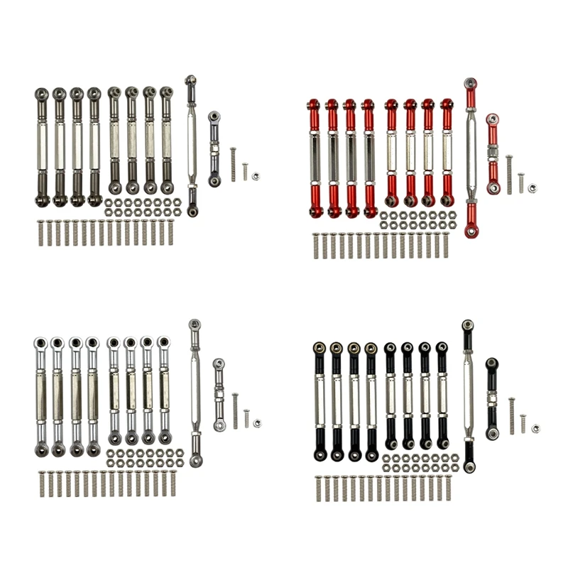 

Для MN D90 D91 D96 D99S MN99S MN90 1/12 обновленные аксессуары для радиоуправляемых автомобилей металлический Тяговый стержень рулевой тяги набор деталей