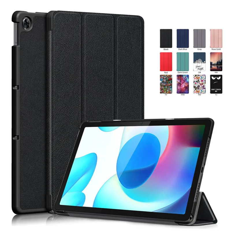 Coque de tablette en cuir avec support pliant pour Oppo, étui pour Realme Pad 10.4 