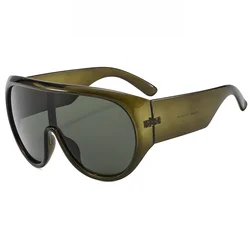 Chic Oversized Luxury Sunglasses - Trendy UV400 Sport Shades (As the picture)