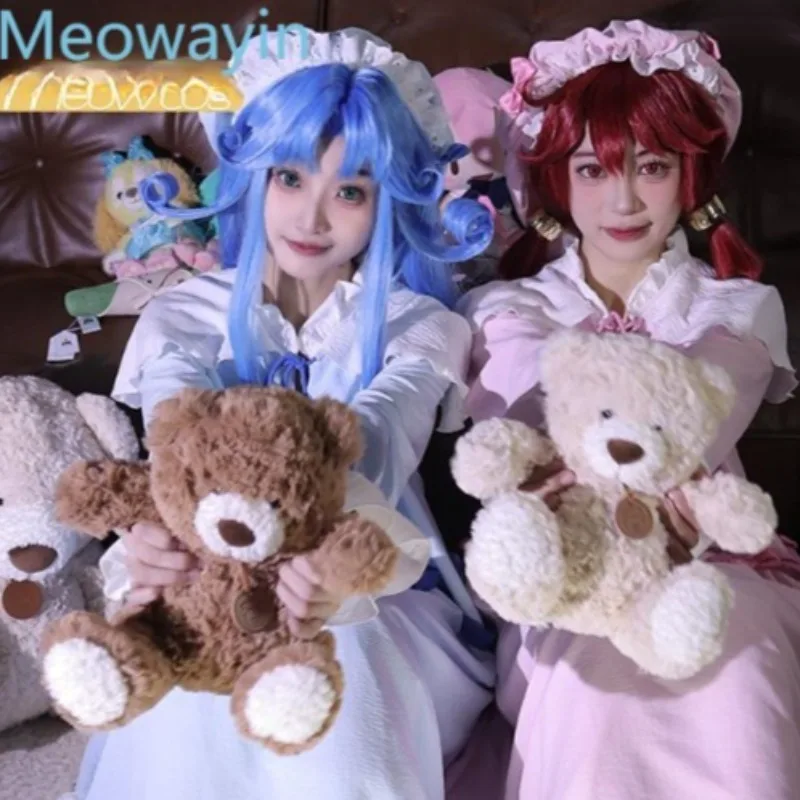 Mewaiyin Twin Stars Princess Cosplay Nightdress - Fine & Rein Anime Character Sleepwear for Convention Parties, Ready to Ship