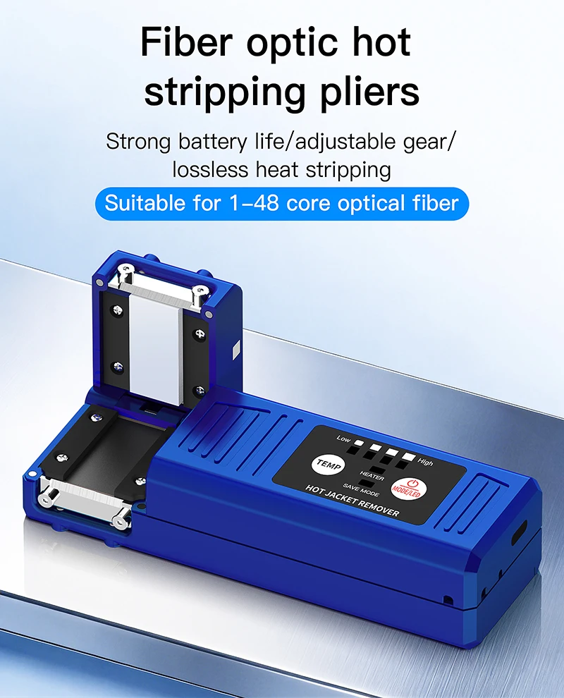 S8 Fiber Thermal Stripper Pliers Heated Optical Wire Stripping Slitter Ribbon Fi