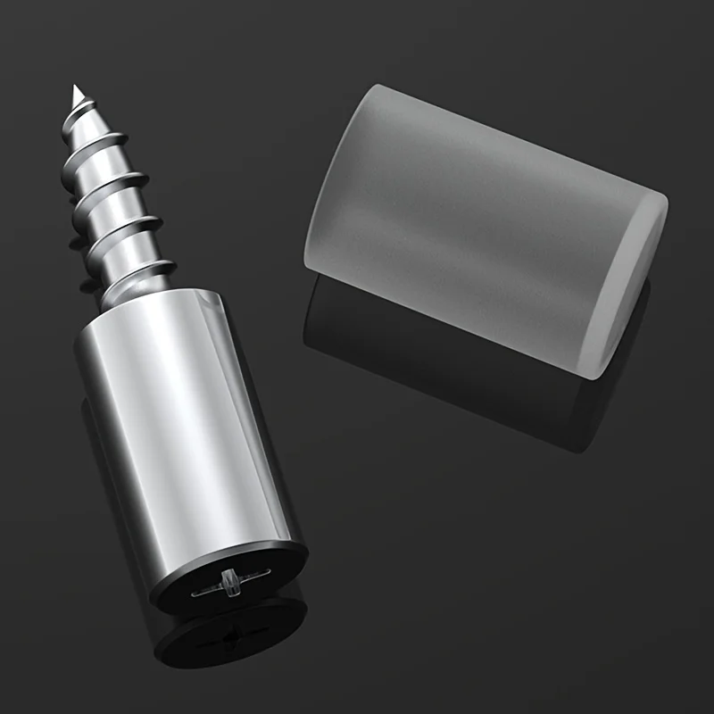 52pcs Self Tapping Screws - Galvanized Finish, Partial Thread, Round Head, for Wood, Phillips Slot, Fastening Accessories