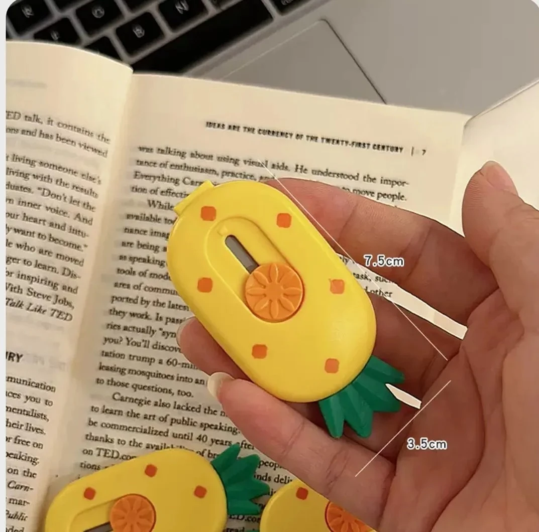 귀여운 포켓 과일 아트 유틸리티 나이프, 택배 개봉용 칼, 종이 커터, 공예 포장 도구, 문구류, 아트 나이프, 봉투 개봉용 칼