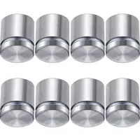 50/40/20pcs ตัวยึดกระจก 12 มม.สแตนเลสสตีลอะคริลิคโฆษณา Standoffs PIN Nails ป้ายโฆษณาสกรูยึดฮาร์ดแวร์เครื่องมือ 1