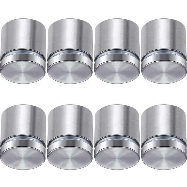 50/40/20pcs ตัวยึดกระจก 12 มม.สแตนเลสสตีลอะคริลิคโฆษณา Standoffs PIN Nails ป้ายโฆษณาสกรูยึดฮาร์ดแวร์เครื่องมือ 1