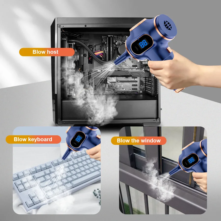 ABS Wireless Car Vacuum Cleaner – Mini High-Power Handheld Cleaner for Cars, Home, Office, Sofas, and Carpets 6