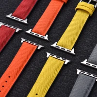 Bracelet en silicone pour Apple Watch 49mm 45mm 41mm 44mm 40mm 46 IWatch Series 10 9 8 7 SE Ultra 2 3, bracelet en tissu nylon 6