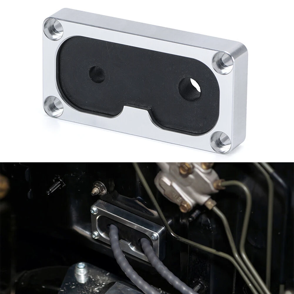 Billet Firewall Shifter Cable Grommet Fits Civic Integra w/ K-Series Swap SILVER Lower Cost And Easier Installation Practical