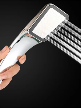 Квадратная ручная насадка для душа с 300 отверстиями, насадка для душа, насадка для душа под давлением, водосберегающая насадка для душа