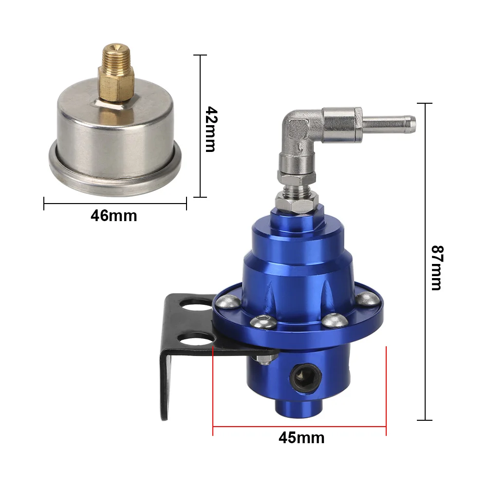 Vehicle Refitting Fuel Supercharger Car Accessories Universal Adjustable Fuel Pressure Regulator fuel pressure regulator