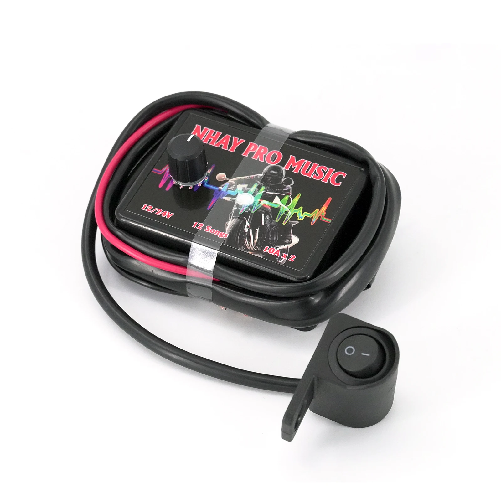 NHAY 3+ Pro Musical Car Horn Controller 12V-24V 12 Tones for Cars Trucks Motorcycles Waterproof & Durable