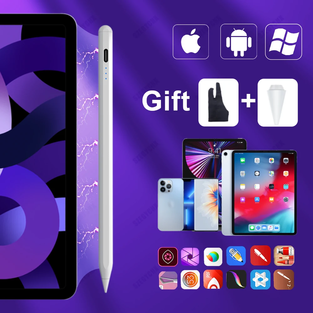 Touch Stylus Pen Per Apple Pencil 1 2 Funda Ipad Per Samsung Huawei Xiaomi Tablet Ios Android Phone Tablet Pen Pencil