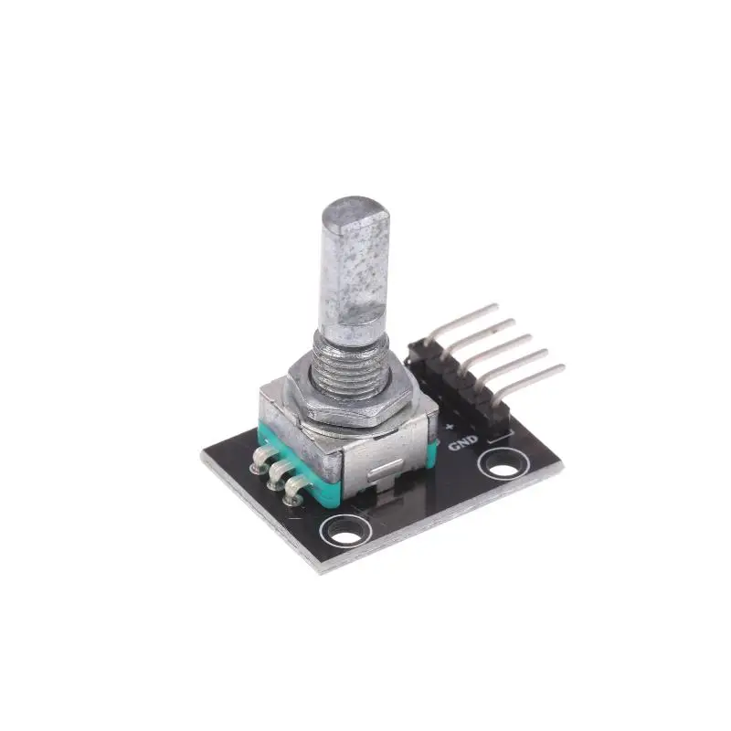 Arduino Mikro Denetleyici Kullanımı İçin Ayarlanabilir Kodlayıcı Modülü KY-040 Döner Kodlayıcı Modülü, 15×16,5 Mm Düğmeli