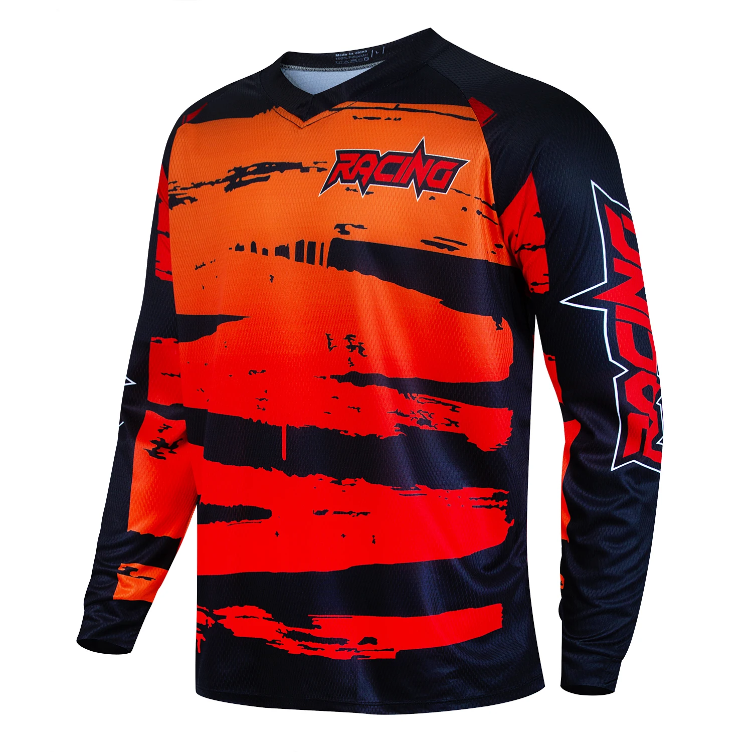 2024 RACING Downhill Jersey Men's Sweat shirt Mountain Bike Long Sleeve Riding Off-Road Motorcycle Quick Dry Jersey Motorsport