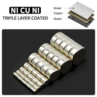 แม่เหล็กทรงกลมแรงสูง แม่เหล็กนีโอไดเมียมทรงพลัง N35 NdFeB แม่เหล็กถาวร แม่เหล็กติดตู้เย็น ขนาด 10x10 20x10 30x10 มม. 5