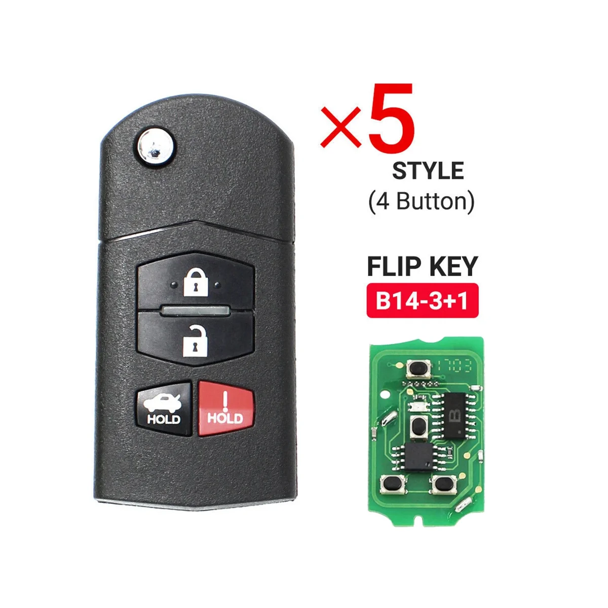 

5 шт., универсальные 4 кнопки дистанционного управления для автомобиля KD900 KD900 + URG200