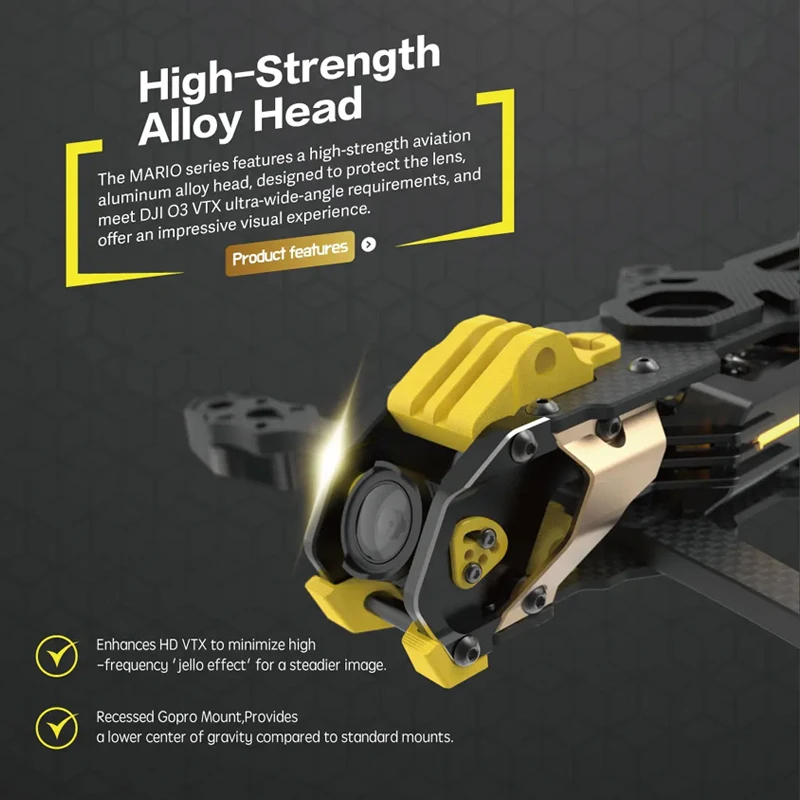 รูปสินค้า ชุดโครง SpeedyBee Mario5 รุ่น DC/XH Advanced สำหรับ O4 PRO Air Unit VTX RC FPV Freestyle Racing Drone Quadcopter DIY