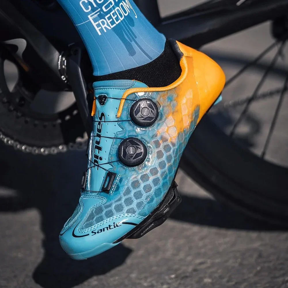 Carbon Fiber Ultralight Cycling Shoes Road Bicycle Sneakers Men's Pro Racing Zapatillas Ciclismo Bike Shoes