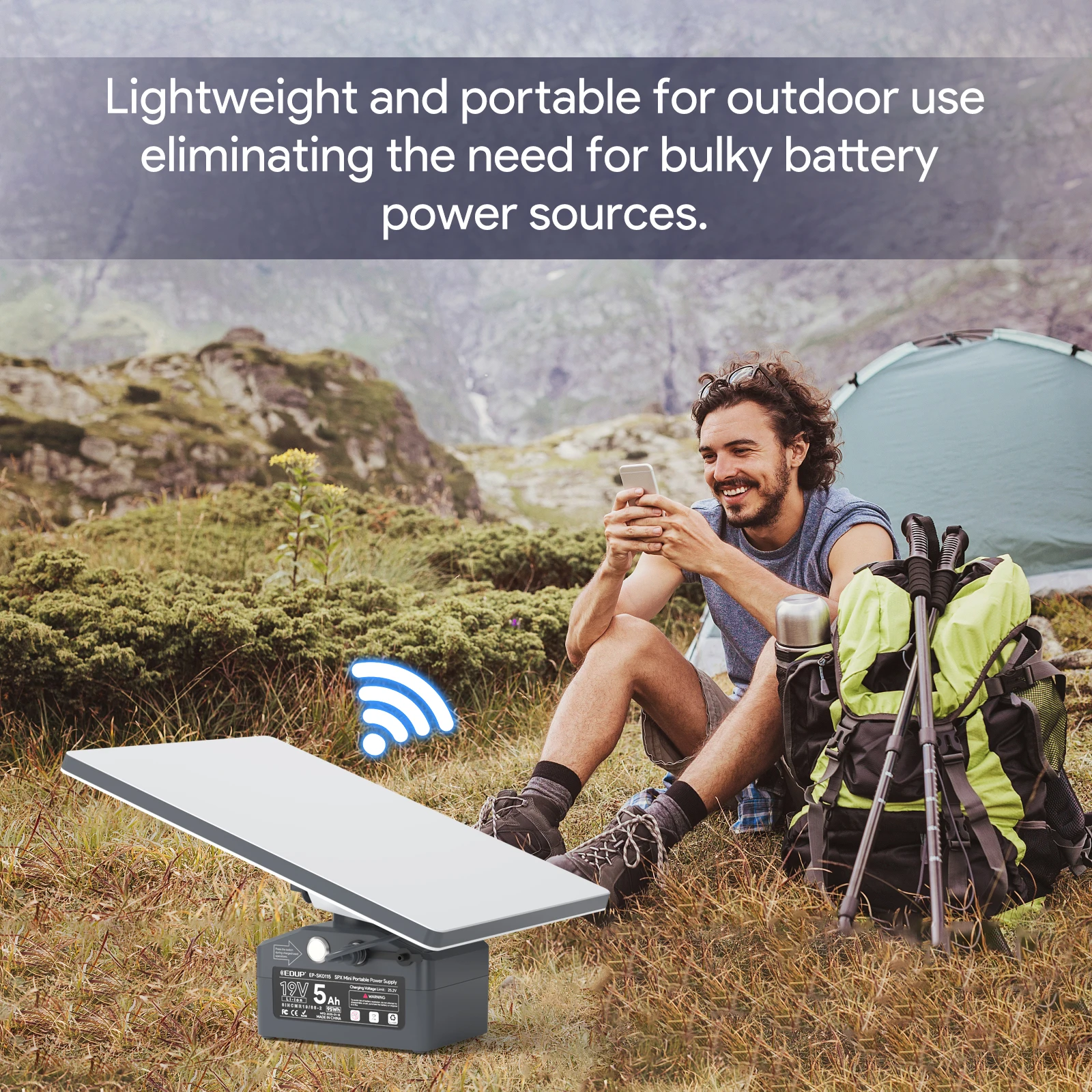 EDUP SK0115 Starlink Mini Portable Supply 95W SPX Mini Portable Power Source Easy Install Compact lightweight Space Saving