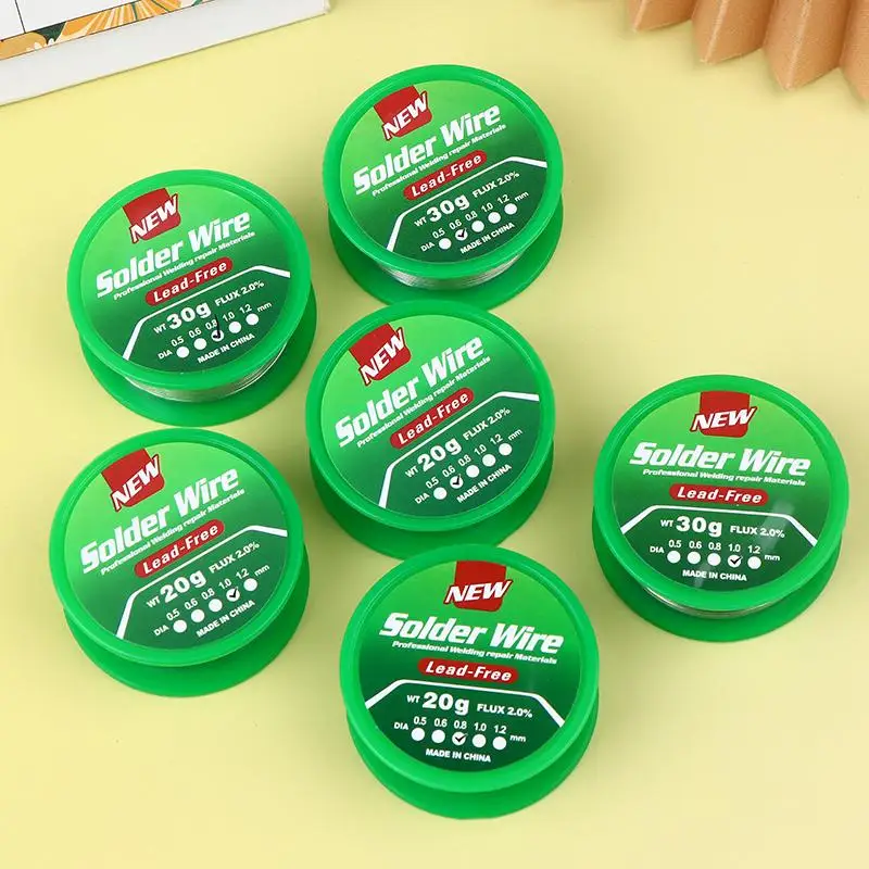 1롤 고품질 0.6-1mm 무연 저온 플럭스 코어 솔더 와이어 주석 세척 불필요 로진 코어 솔더 와이어 Sn99.3Cu0.7