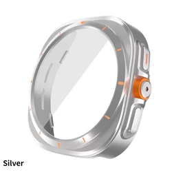 Enhanced Protective Shell with Tempered Glass Screen - Galaxy Watch 6 40mm (Silver)