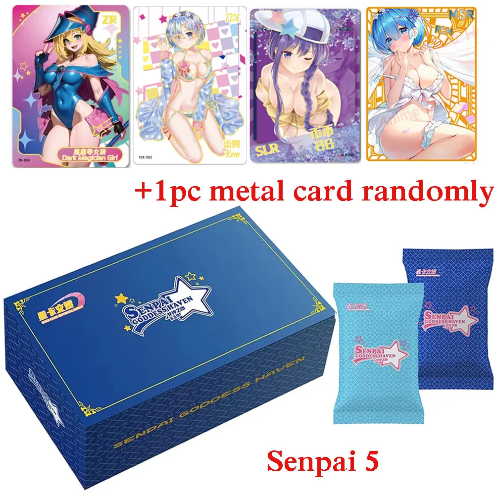 

New Senpai Goddess Haven 5 Goddess Story Collection Cards Girl Party Swimsuit Bikini Feast Booster Box Doujin Toy And Hobby Gift
