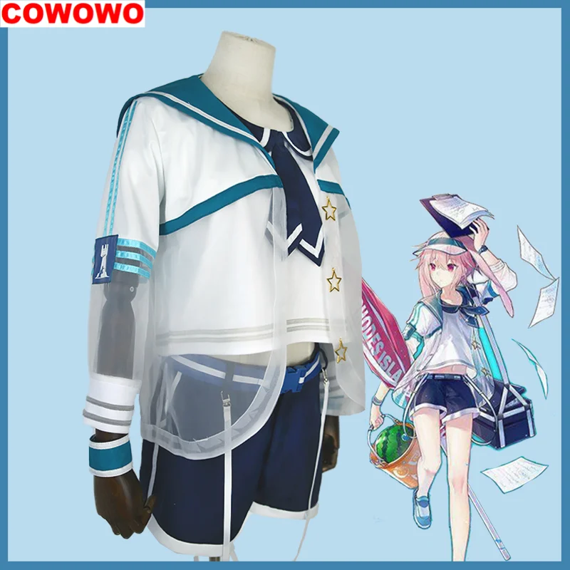 

COWOWO Arknights Ansel Swimsuit Cosplay Costume Cos Game Anime Party Uniform Hallowen Play Role Clothes Clothing