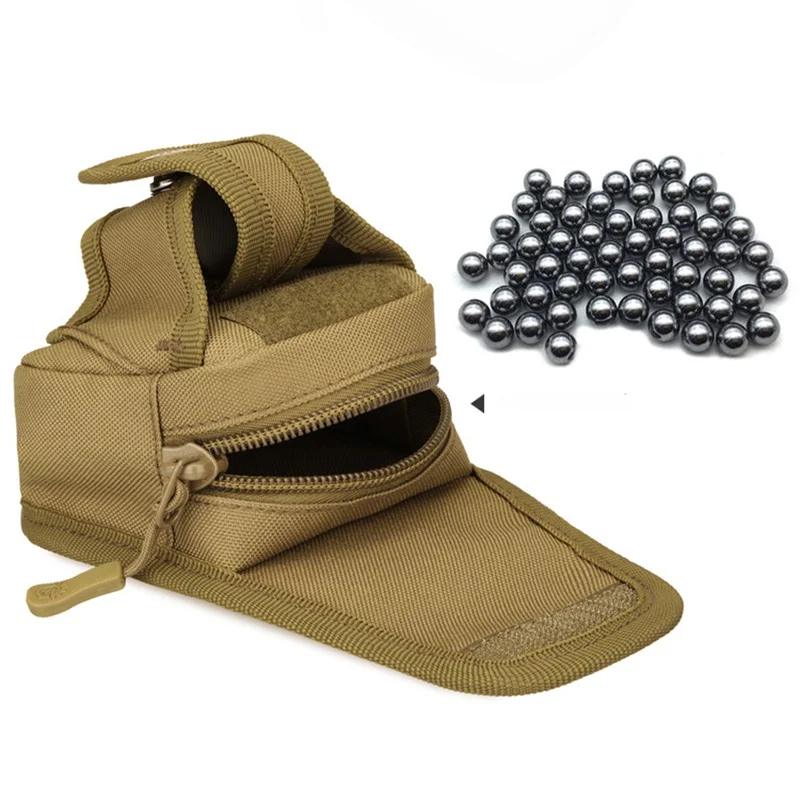 Slingshot Bag Outdoor Sports Steel Ball Package Nylon Back Through The Belt Durable Without Deformation For Hunting 3